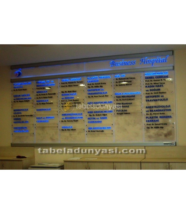 Esnaf Hastanesi Işıklı Tabela