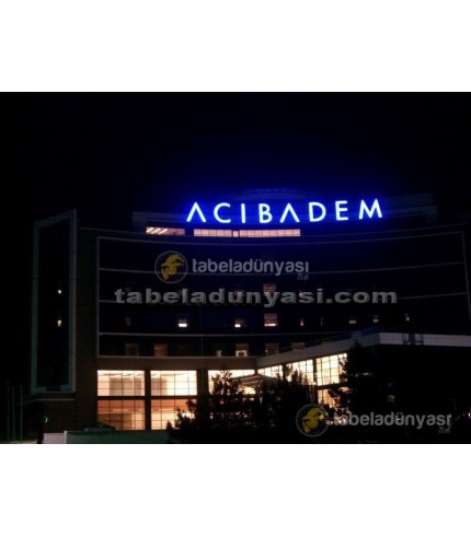 Acıbadem Hastanesi Işıklı Tabela