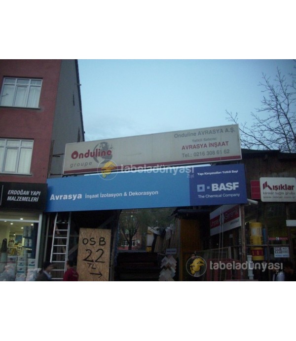 Basf Silivri Işıklı Bayi Tabelası