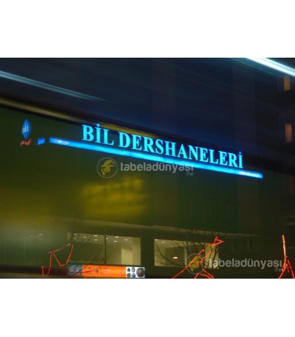 Bil Dershanesi Işıklı Tabela