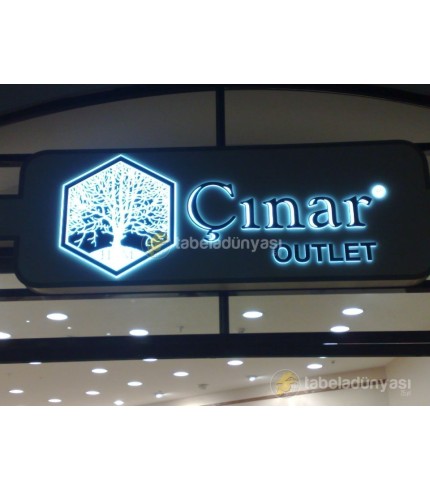 Çınar Outlet Işıklı Tabela