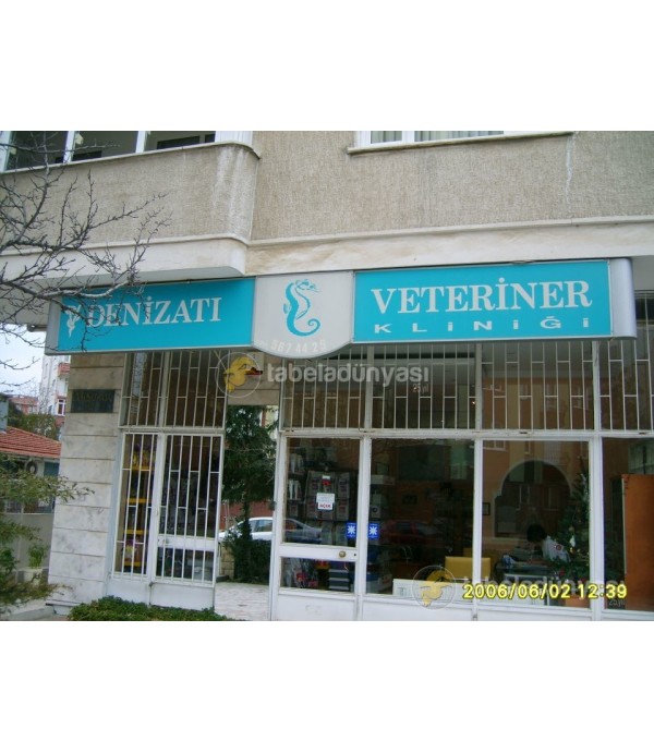 Denizaltı Veteriner Işıklı Tabela