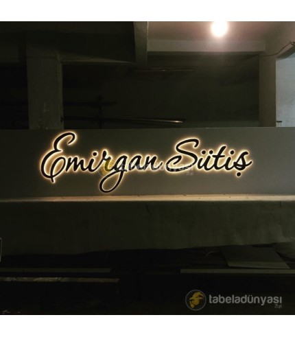 Emirgan Sütiş Işıklı Tabela