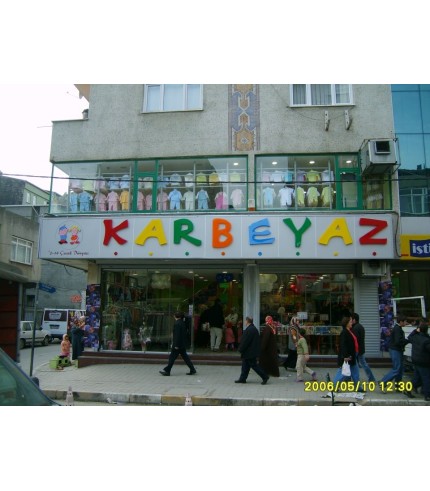 Karbeyaz Işıklı Tabela