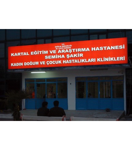 Kartal Devlet Hastanesi Işıklı Tabela