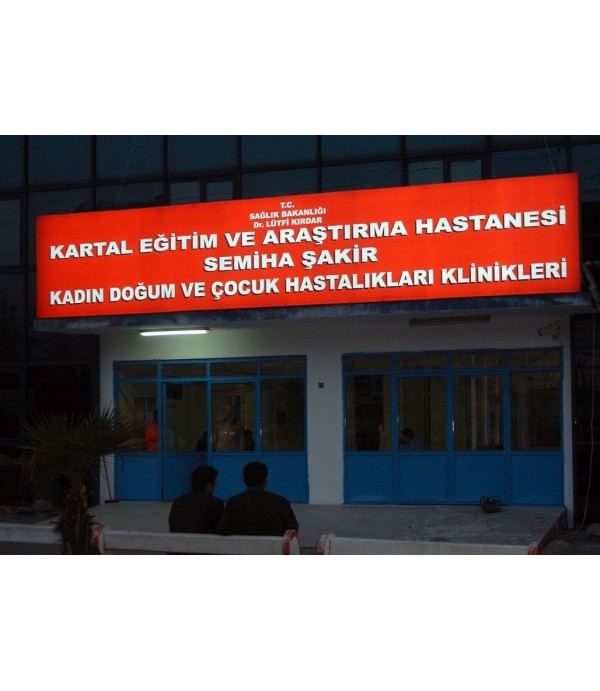 Kartal Devlet Hastanesi Işıklı Tabela