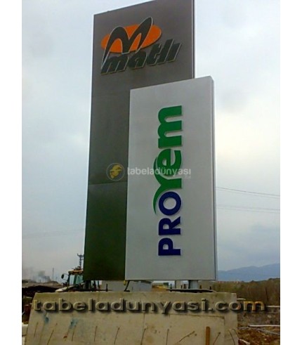 Matlı Proyem Totem Tabela