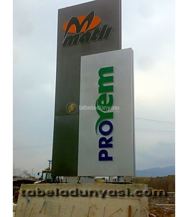 Matlı Proyem Totem Tabela
