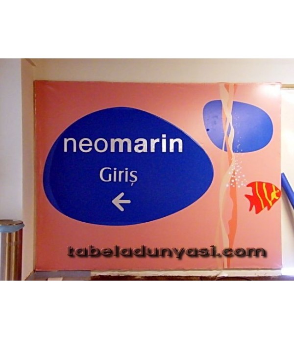 Neomarin Otopark Yönlendirme Dijital Baskı Tabela