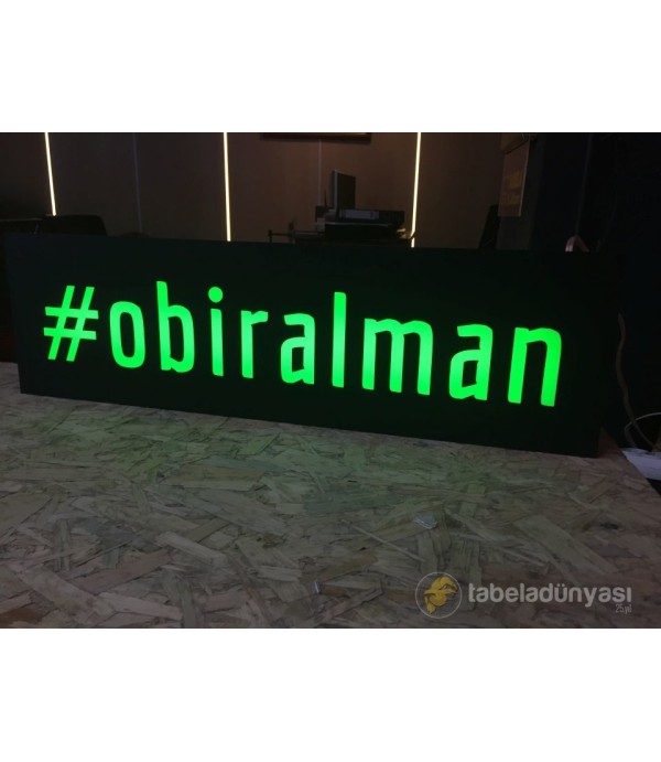 Obiralman Işıklı Tabela
