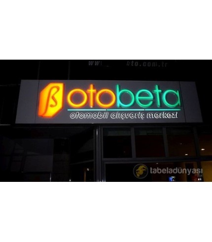 Otobeta Işıklı Tabela