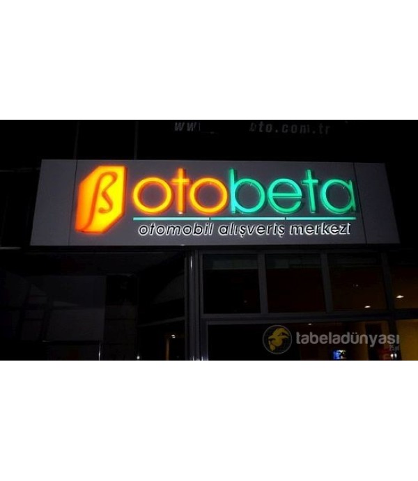 Otobeta Işıklı Tabela