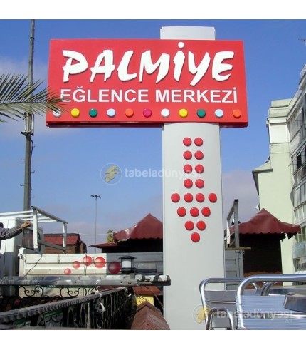 Palmiye Eğlence Merkezi Totem Tabela