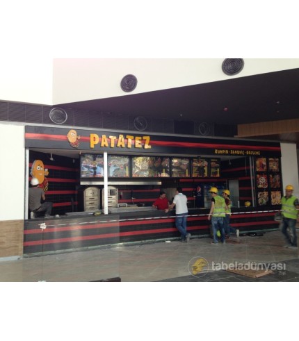 Patatez Işıklı Tabela