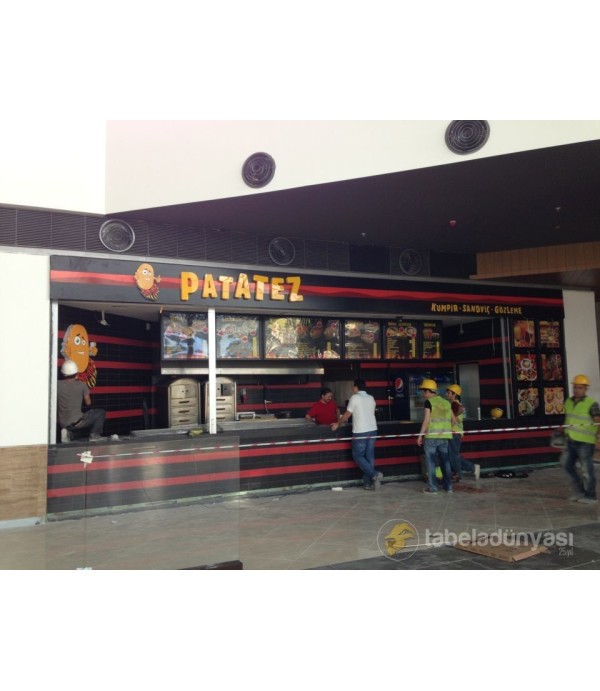 Patatez Işıklı Tabela