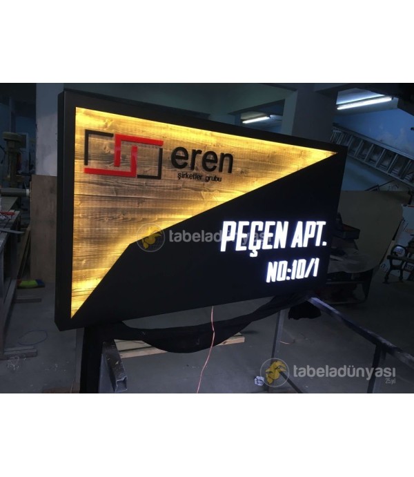 Peçen APT Ahşap Tabela