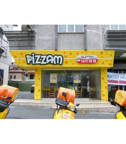 Pizzam Işıklı Tabela