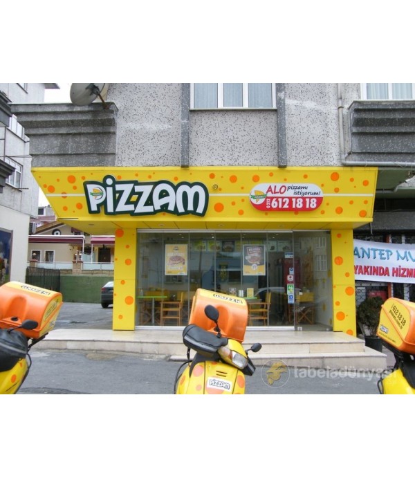 Pizzam Işıklı Tabela