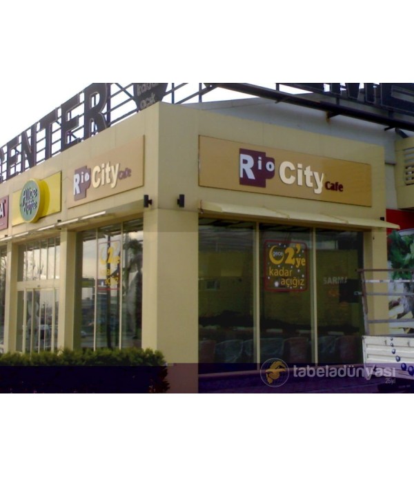 Rio City Cafe Işıklı Tabela