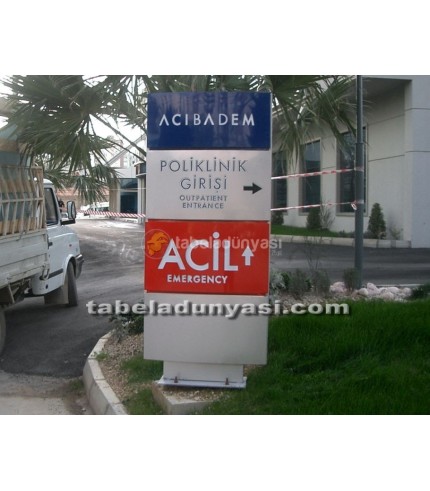 Sema Hastanesi Totem Tabela