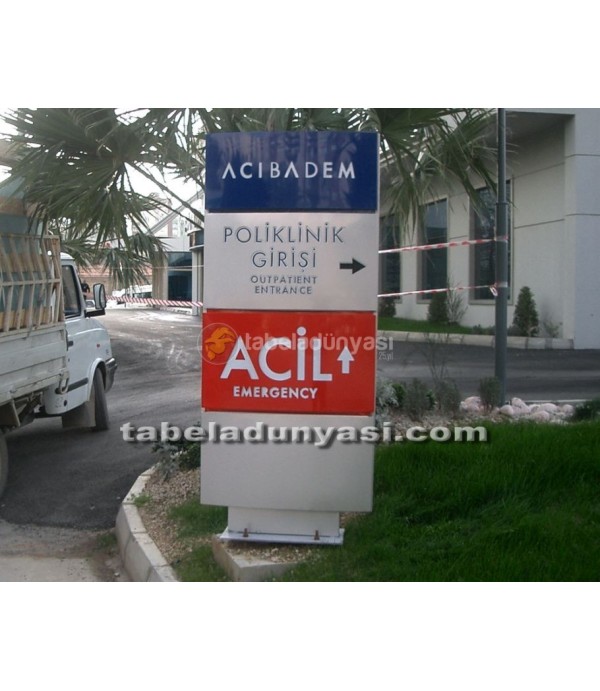 Sema Hastanesi Totem Tabela