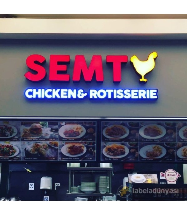 Semt Chiken Işıklı Tabela