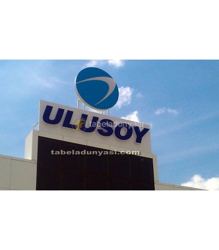 Ulusoy Turizm kurumsal Çatı tabelası