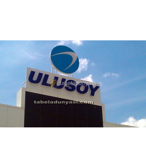 Ulusoy Turizm kurumsal Çatı tabelası