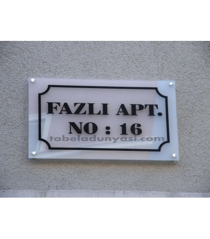 Apartman Yönlendirme Tabelası