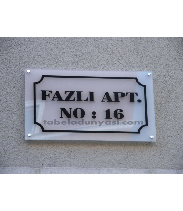 Apartman Yönlendirme Tabelası