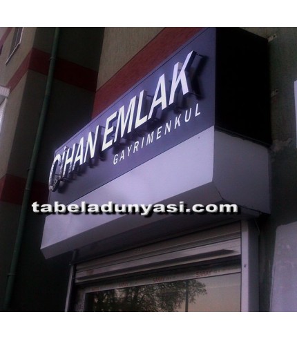 Cihan Emlak Kutu Harf Tabela