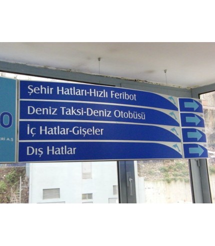 Deniz Otobüsü Yönlendirme Tabela