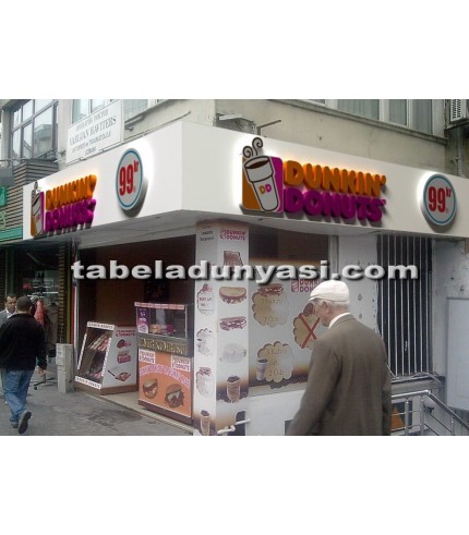 Dunkin Donuts Kutu Harf Tabela