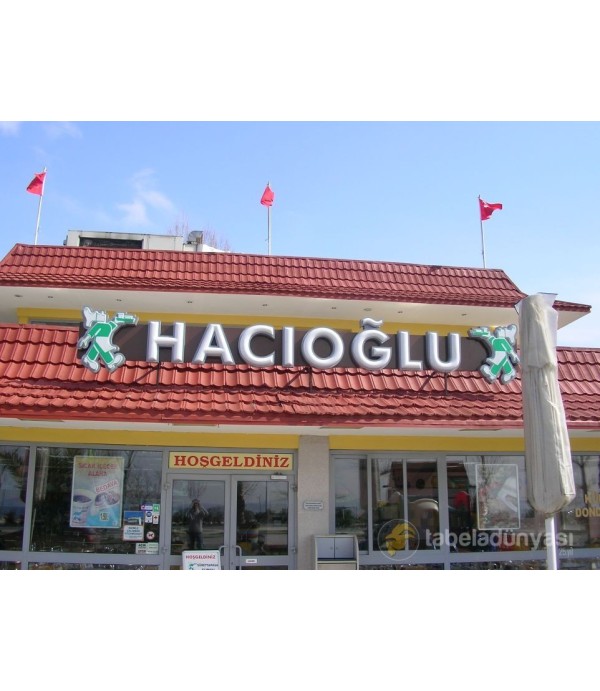 Hacıoğlu Kutu Harf tabela