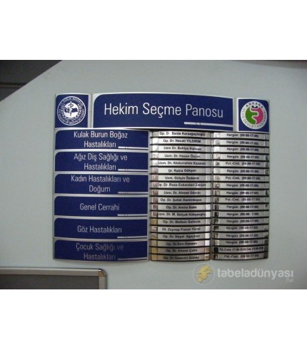 Hekim Seçme Panosu Yönlendirme