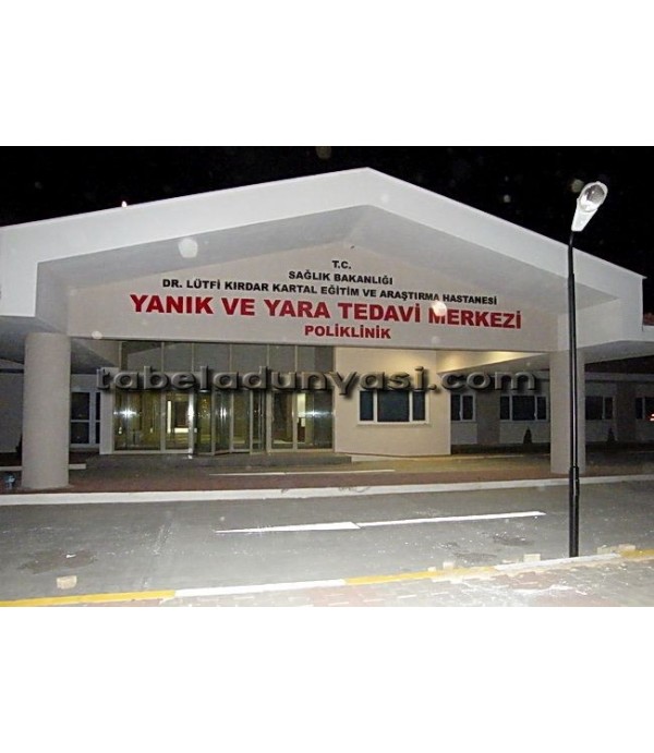 Kartal Devlet Hastanesi Kutu Harf Tabela