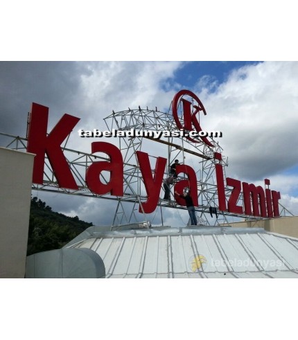 Kaya İzmir Termal Otel Çatı Tabelası