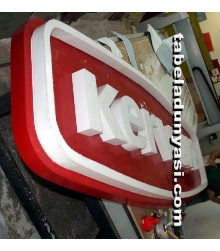 Kervan Gıda Kutu Harf Tabela