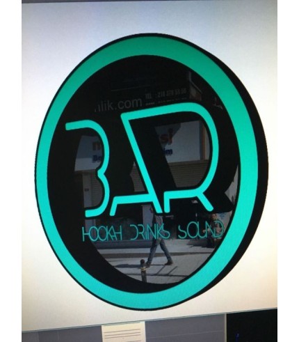 Bar  Isıklı Fılelı  Kutu Harf Tabela