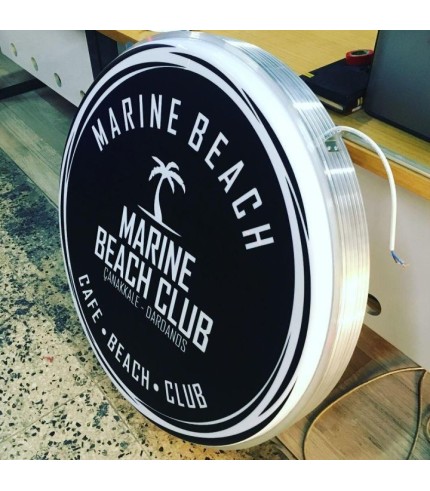 Marına Beach Cıft Taraflı Isıklı Hazır Tabela