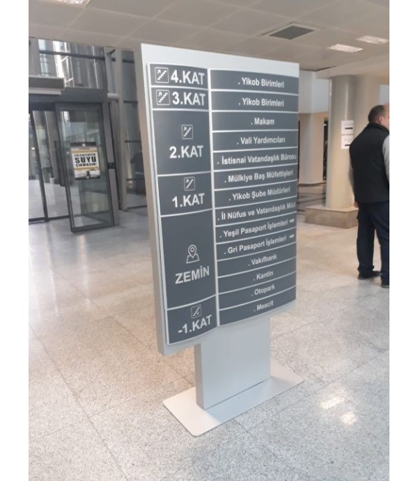 İstanbul İl Valiliği Ayaklı Yönlendirme Tabela