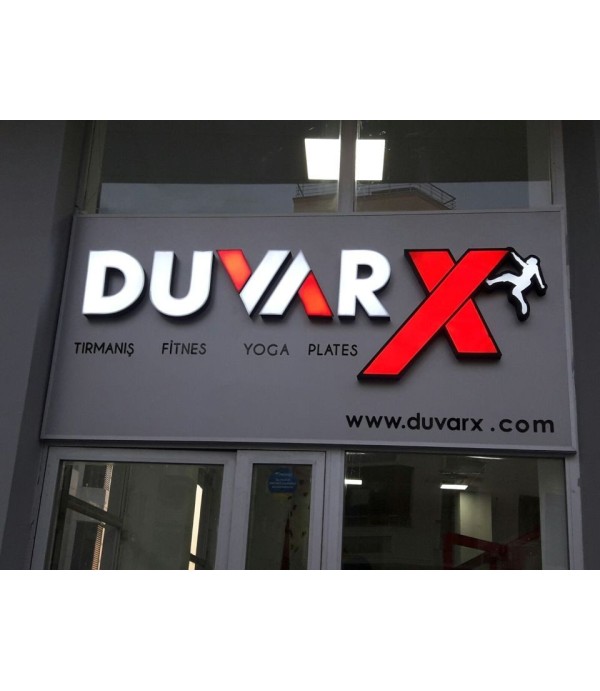 Duvarx Işıklı Pleksiglass Kutu Harf Tabela