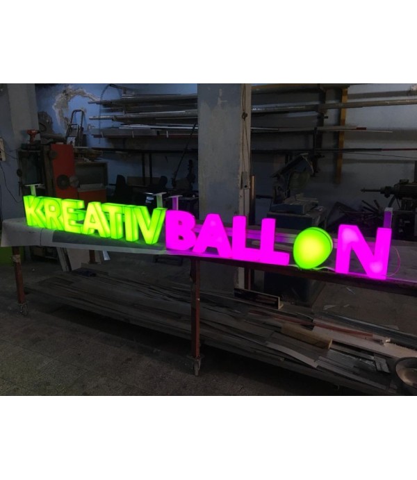 Kreativ Balon Almanya Işıklı Pleksi Kutu Harf Tabela