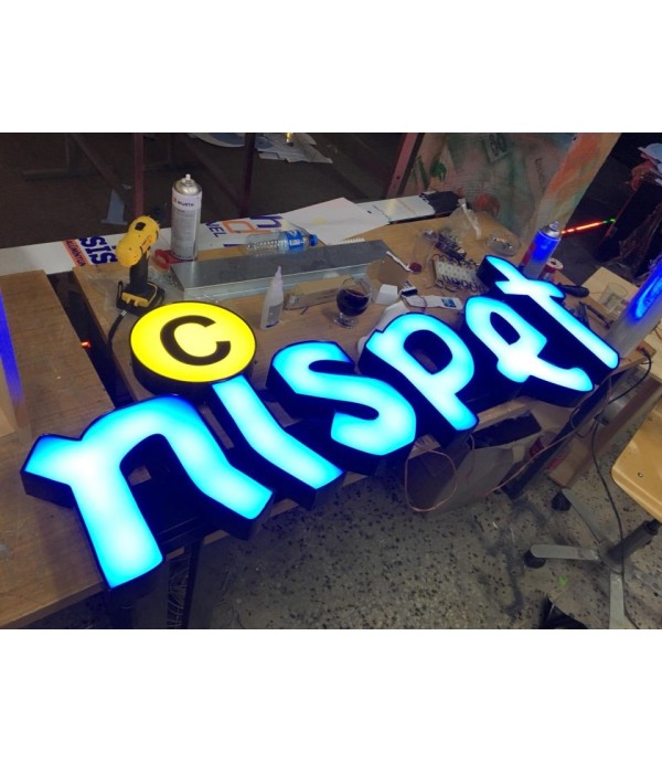 Nispet Datça Işıklı Pleksi Kutu Harf Tabela