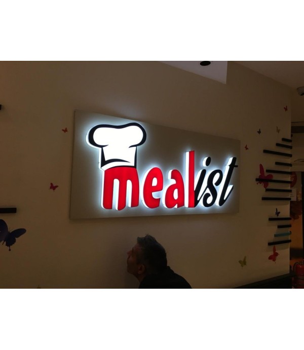 Mealist Işıklı Pleksi Kutu Harf Tabela