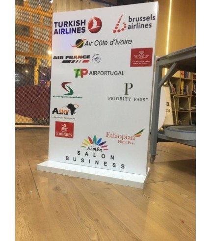 Salon Busıness Afrika Işıksız Kanopi Totem Tabela