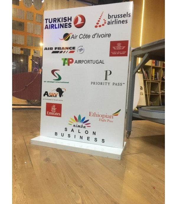 Salon Busıness Afrika Işıksız Kanopi Totem Tabela