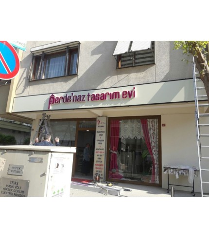 Perde Naz Tasarım İçten Işıklı pleksı Kutu Harf Tabela