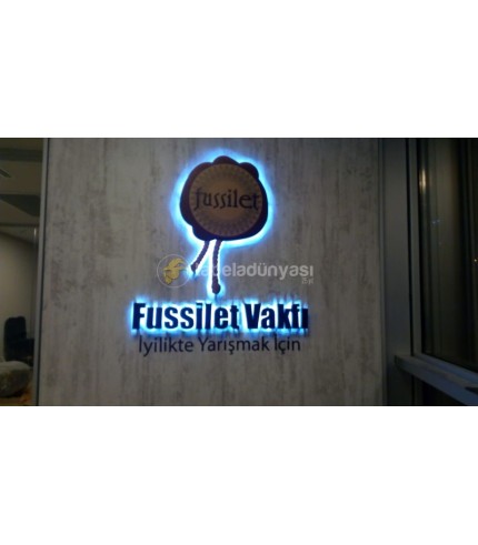Fussilet Vakfı Endirek Led  Aluminyum Kutu Harf Tabela