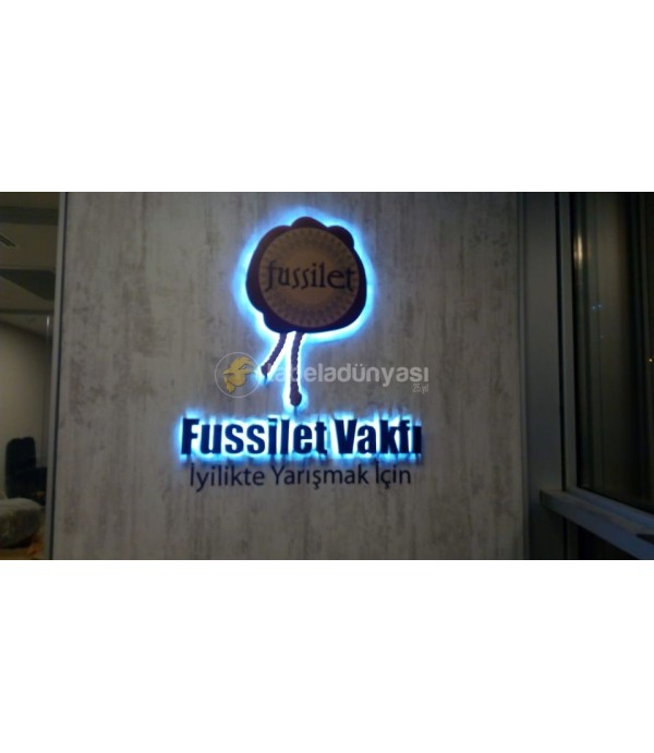Fussilet Vakfı Endirek Led  Aluminyum Kutu Harf Tabela
